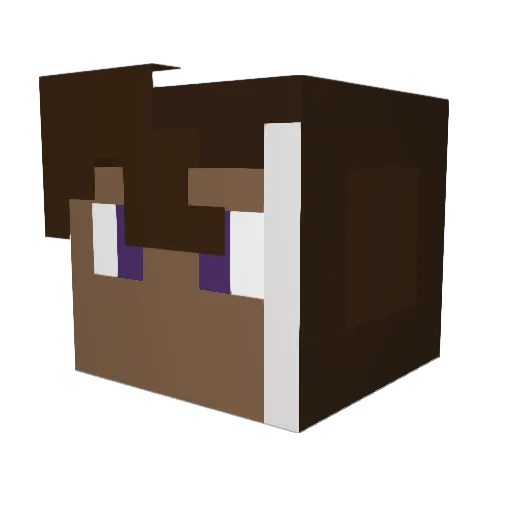 VicTheDestroyer Minecraft avatar head, 3D render