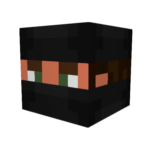 VicVVV Minecraft avatar head, 3D render