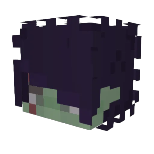 VicVexe Minecraft avatar head, 3D render