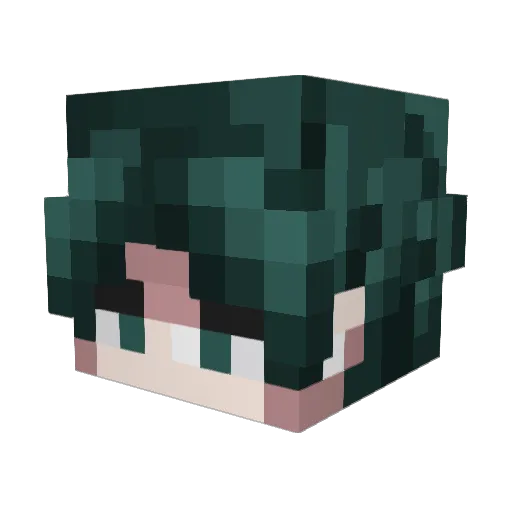 VicZk Minecraft avatar head, 3D render