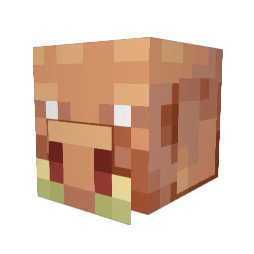 Vic_Burrito Minecraft avatar head, 3D render
