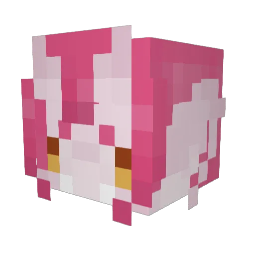 Vica1306 Minecraft avatar head, 3D render