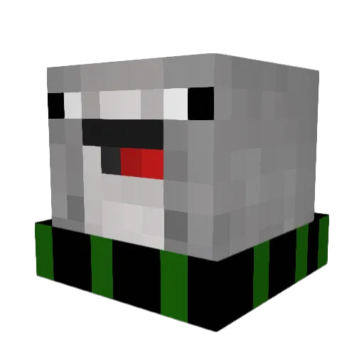 Vicantis Minecraft avatar head, 3D render