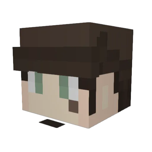 VicarJulius Minecraft avatar head, 3D render