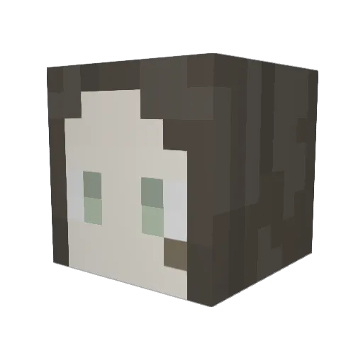 VicarJulius Minecraft avatar head, 3D render