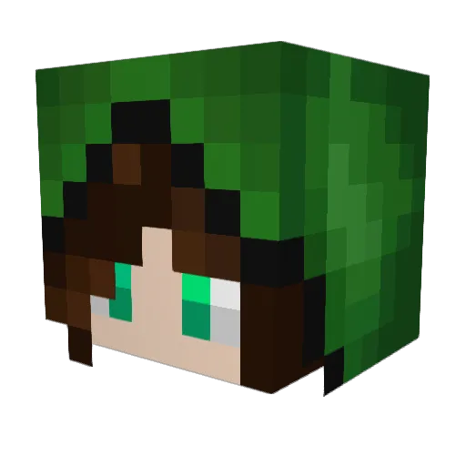 VicarLaurence Minecraft avatar head, 3D render