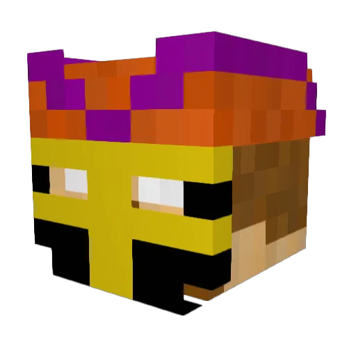 Vicar_Trench Minecraft avatar head, 3D render