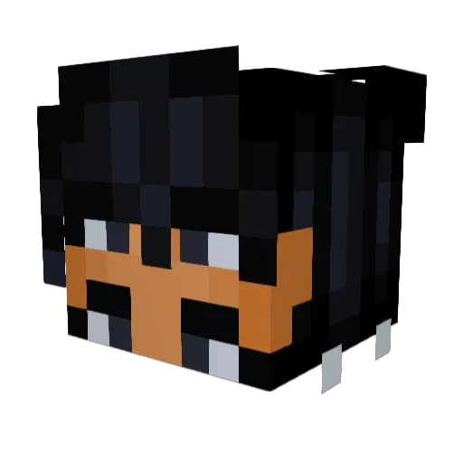 Vicay Minecraft avatar head, 3D render