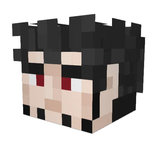 Vice12234 Minecraft avatar head, 3D render