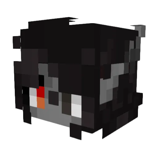 ViceBird Minecraft avatar head, 3D render