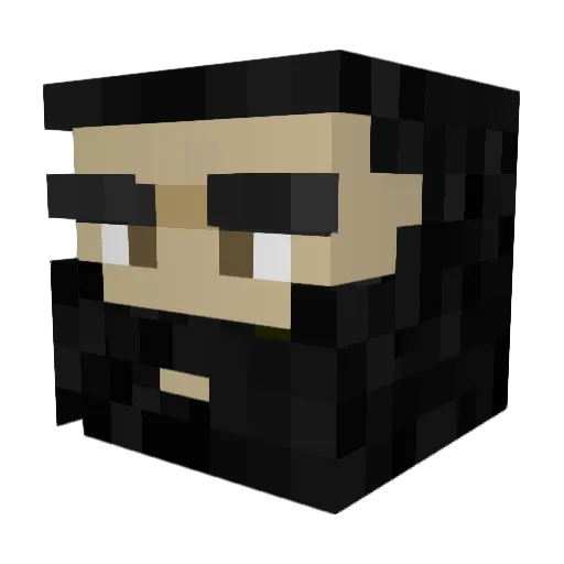 Vicen420 Minecraft avatar head, 3D render