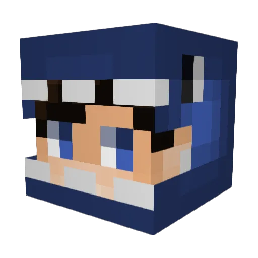 Vicensk Minecraft avatar head, 3D render