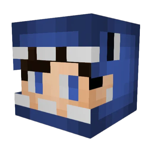 VicenskOG Minecraft avatar head, 3D render