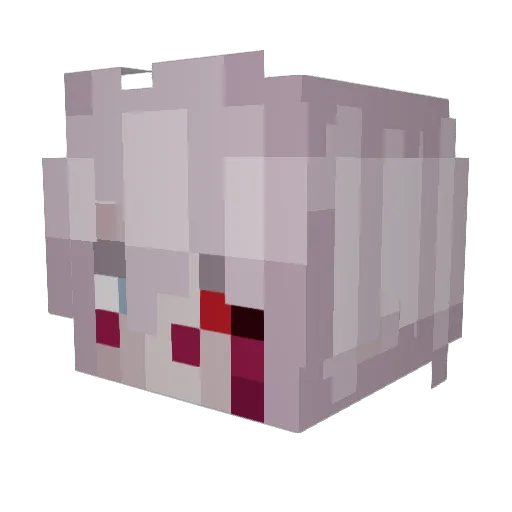 Vicents_ Minecraft avatar head, 3D render