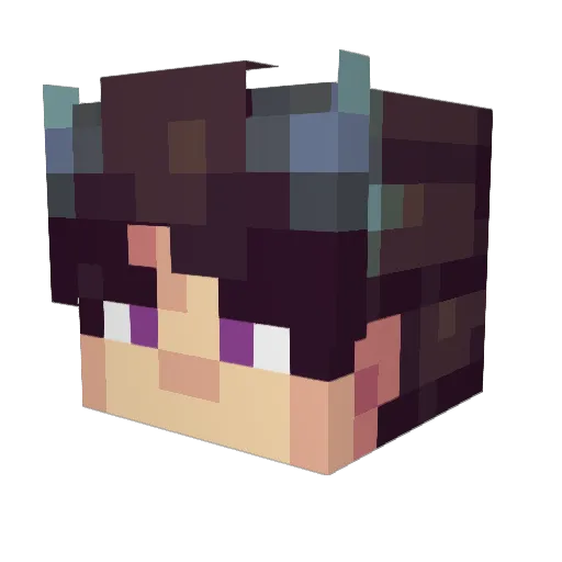 Viceov Minecraft avatar head, 3D render