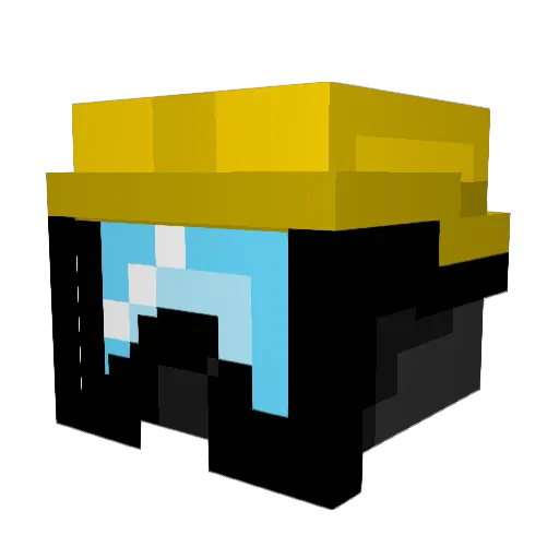 Viceport Minecraft avatar head, 3D render