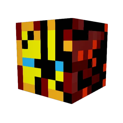 Vichi0822 Minecraft avatar head, 3D render