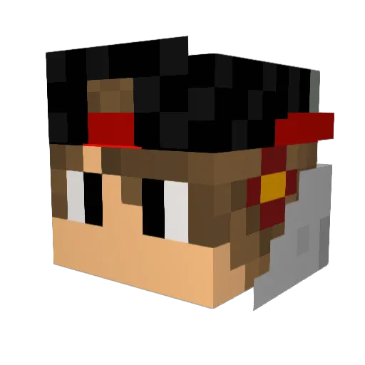 VichoFreire19 Minecraft avatar head, 3D render