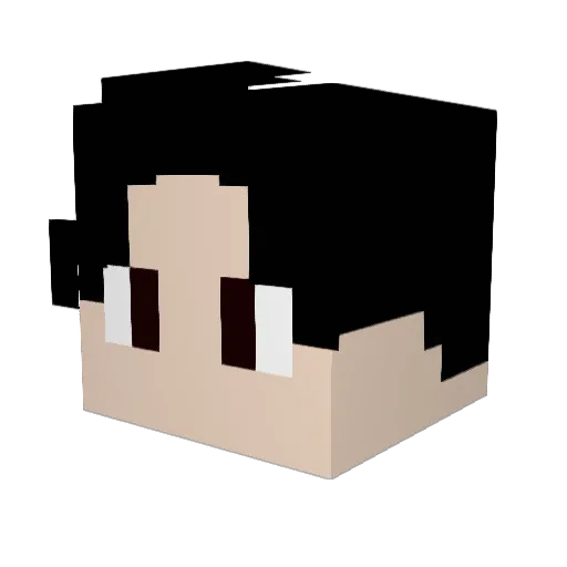 Vichodow Minecraft avatar head, 3D render