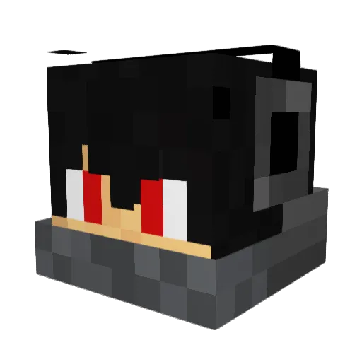 Vicholy Minecraft avatar head, 3D render