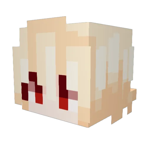 Vichoo Minecraft avatar head, 3D render