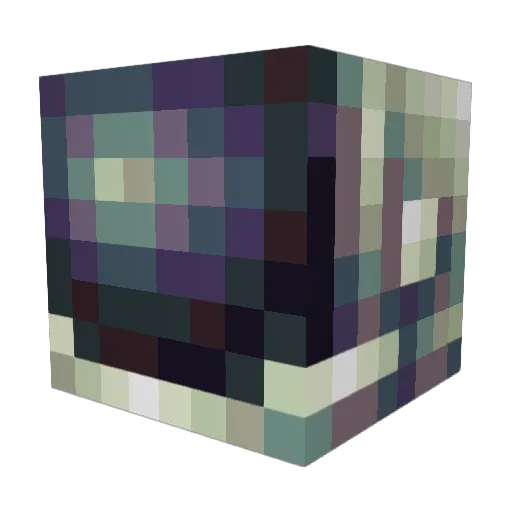 ViciGinga Minecraft avatar head, 3D render
