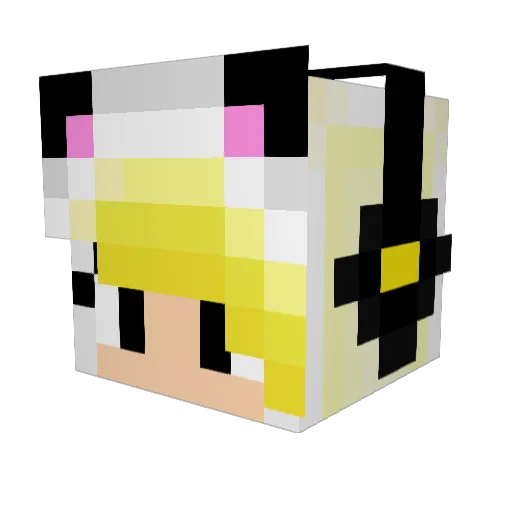 ViciousK9 Minecraft avatar head, 3D render
