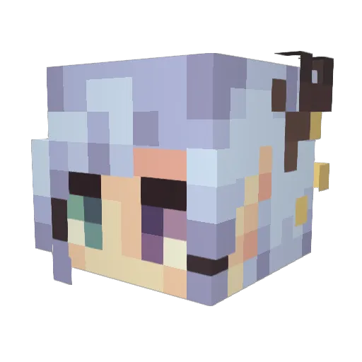 ViciousMilkman Minecraft avatar head, 3D render