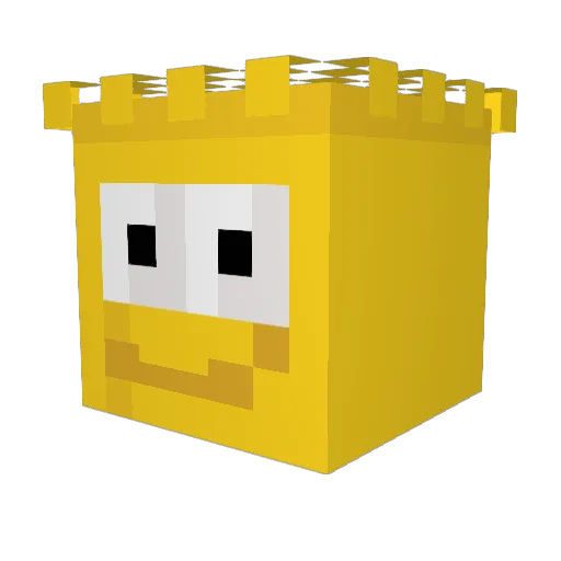 ViciousPeanut Minecraft avatar head, 3D render