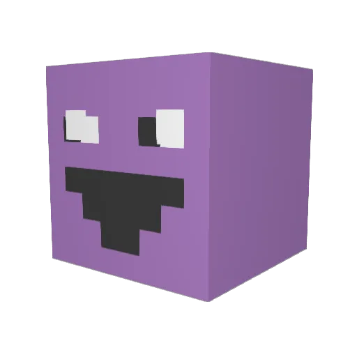 ViciousWaffle7 Minecraft avatar head, 3D render