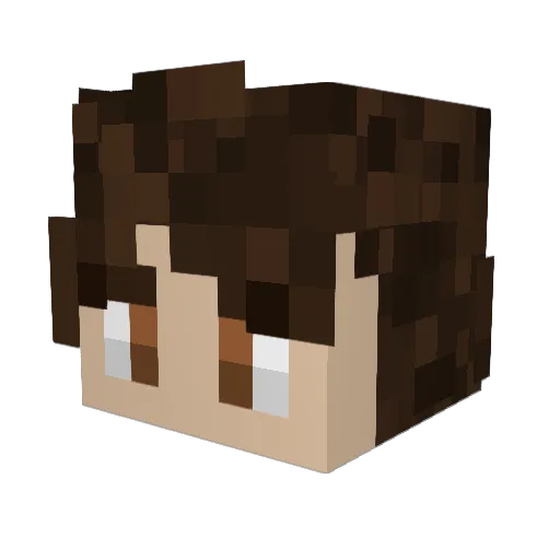 ViciousXYZ Minecraft avatar head, 3D render