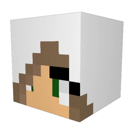 Vicious_Vicky Minecraft avatar head, 3D render