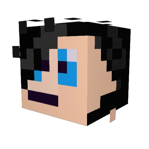 Vicious_mT Minecraft avatar head, 3D render