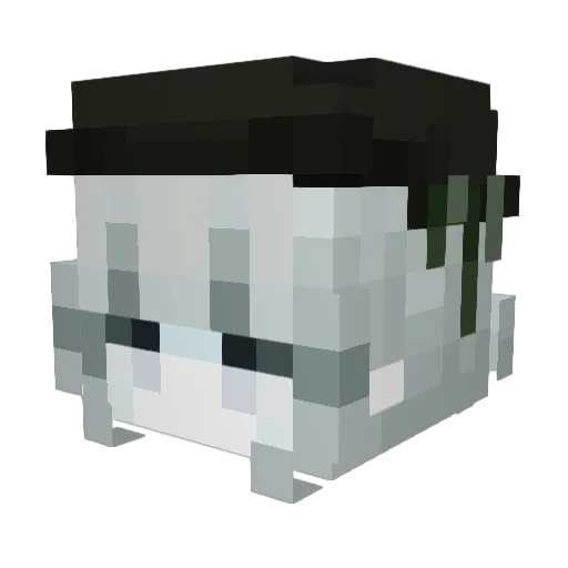 Vicisitud Minecraft avatar head, 3D render