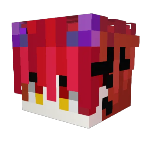 Viciusz Minecraft avatar head, 3D render
