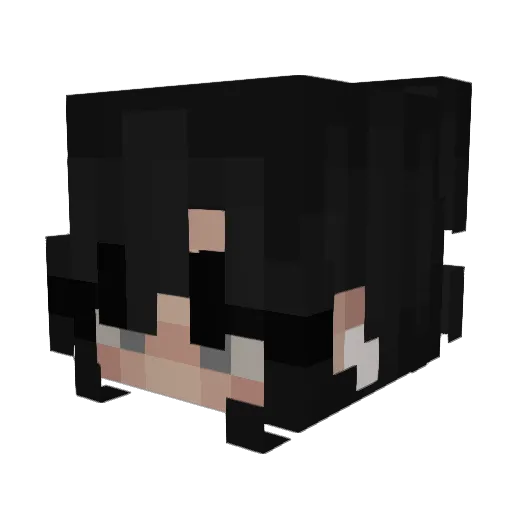 Vick040 Minecraft avatar head, 3D render