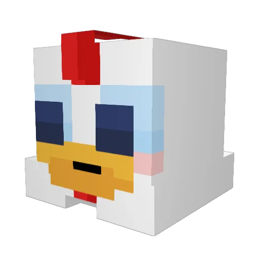 VickSieDoller Minecraft avatar head, 3D render