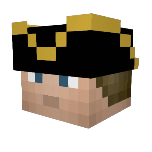 Vicke88 Minecraft avatar head, 3D render