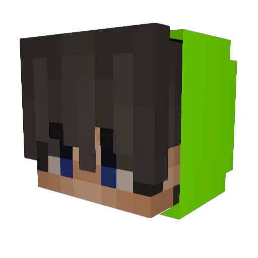 VickerEssential Minecraft avatar head, 3D render