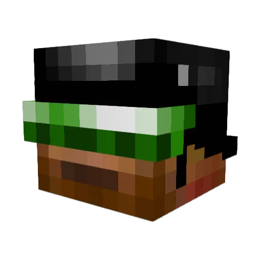 Vicklo112 Minecraft avatar head, 3D render
