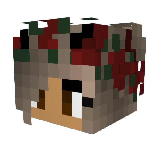 Vicky010 Minecraft avatar head, 3D render