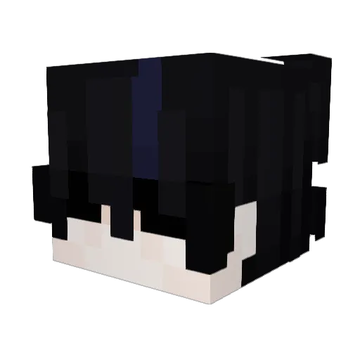 Vicky Minecraft avatar head, 3D render
