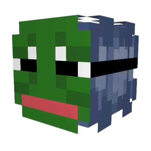 VickySoThicky Minecraft avatar head, 3D render