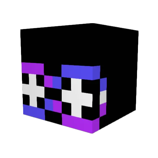 Vicky_3 Minecraft avatar head, 3D render