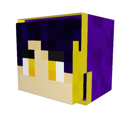 Vicky_Sky Minecraft avatar head, 3D render