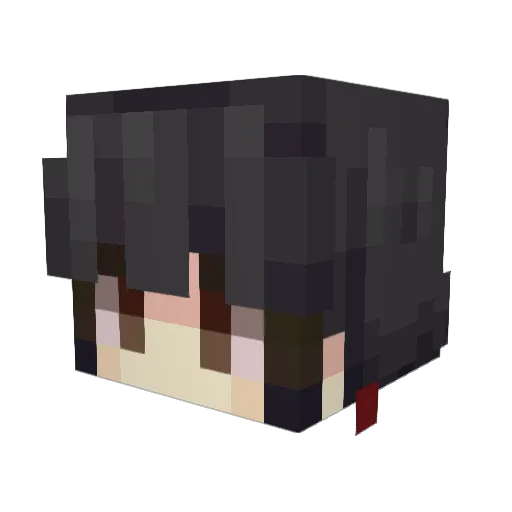 Vicky_Wika Minecraft avatar head, 3D render