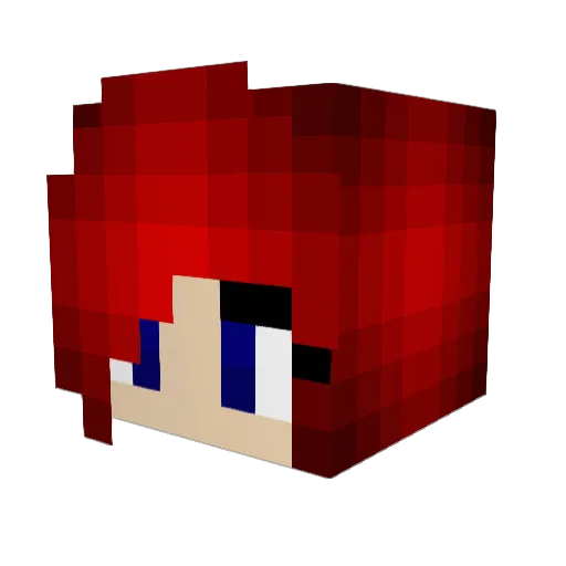 Vickyling97 Minecraft avatar head, 3D render
