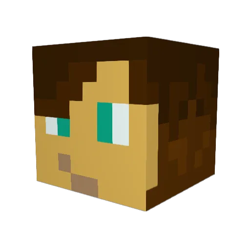 Vickyt_o24 Minecraft avatar head, 3D render