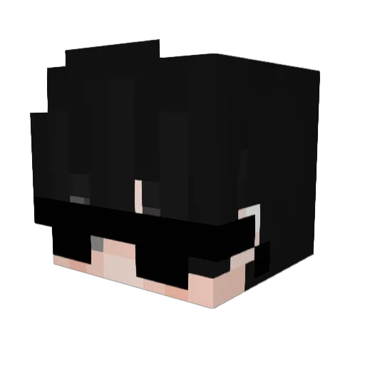 Vicoale Minecraft avatar head, 3D render
