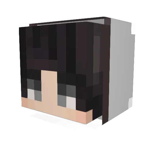 VicorZB Minecraft avatar head, 3D render